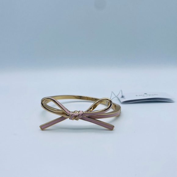 KATE SPADE Pale Pink Skinny Mini Bow Bangle - Picture 6 of 7